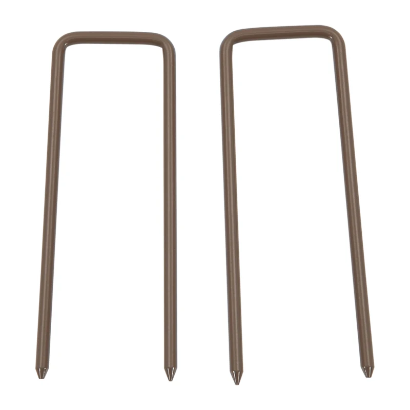 Outsunny Set of 2 Expanding Garden Fencc, Aluminium Freestanding Foldable Picket Fence, 300cmx103.5 cm, Dark Brown