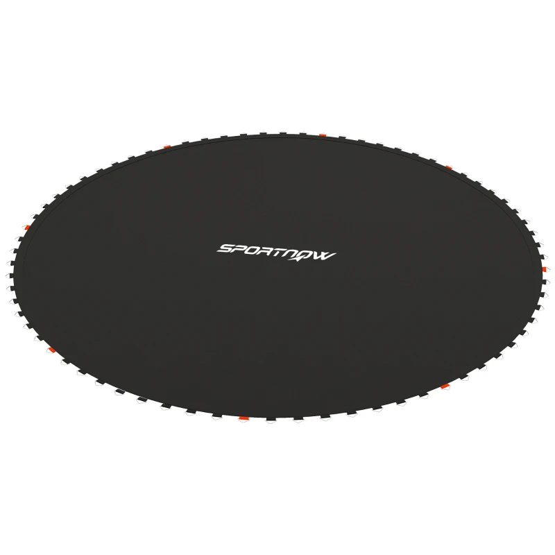 SPORTNOW Tappeto di Ricambio per Trampoline, Tappeto da Salto di Ricambio, Compatibile con Trampoline Ø 4,3 m e Molle da 14 cm, Nero