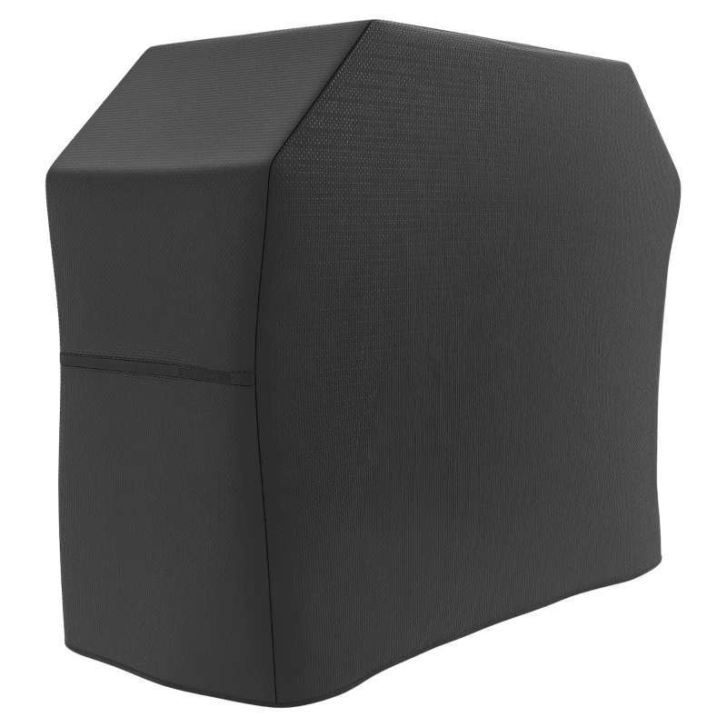 Outsunny Grillabdeckung Schutzabdeckung voor Grill Grillplane, weerbestendig, 147 x 61 x 120cm, Zwart