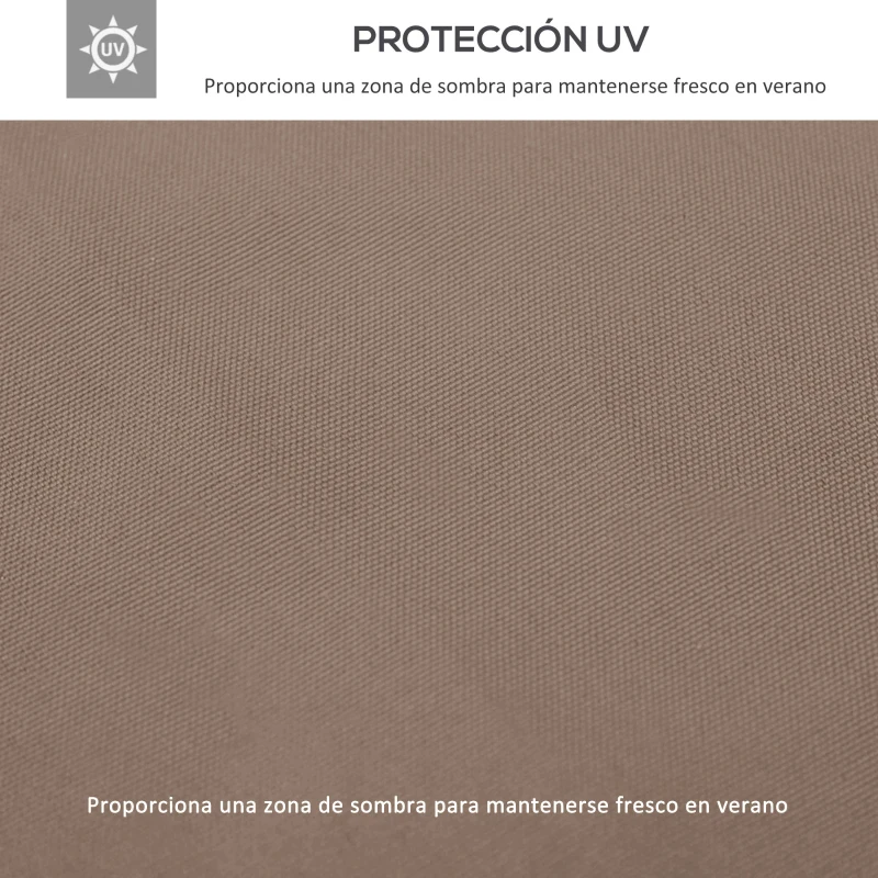 Outsunny Techo Reemplazo para Carpa 3x3 m Pabellón de Poliéster para Jardín Terraza Aire Libre Exterior - Color Crema