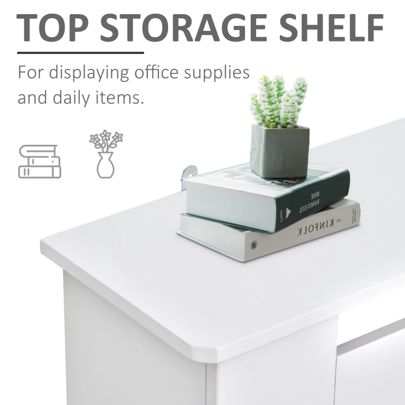 HOMCOM Freestanding Radiator Cover, Vertical Slatted MDF Slim Protective Cabinet Shelving for Radiator, 78L x 19W x 81H