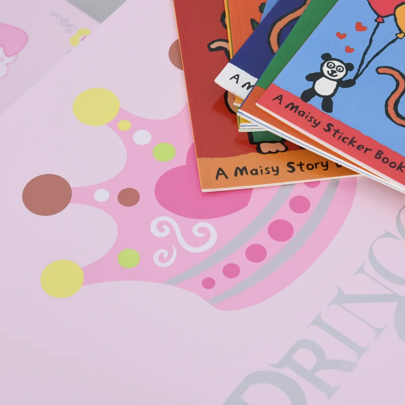 HOMCOM 3 Pcs Kids and Table Chair Set Princess & Crown Theme Home Furniture Pretty Gift 2-4 Years Pink