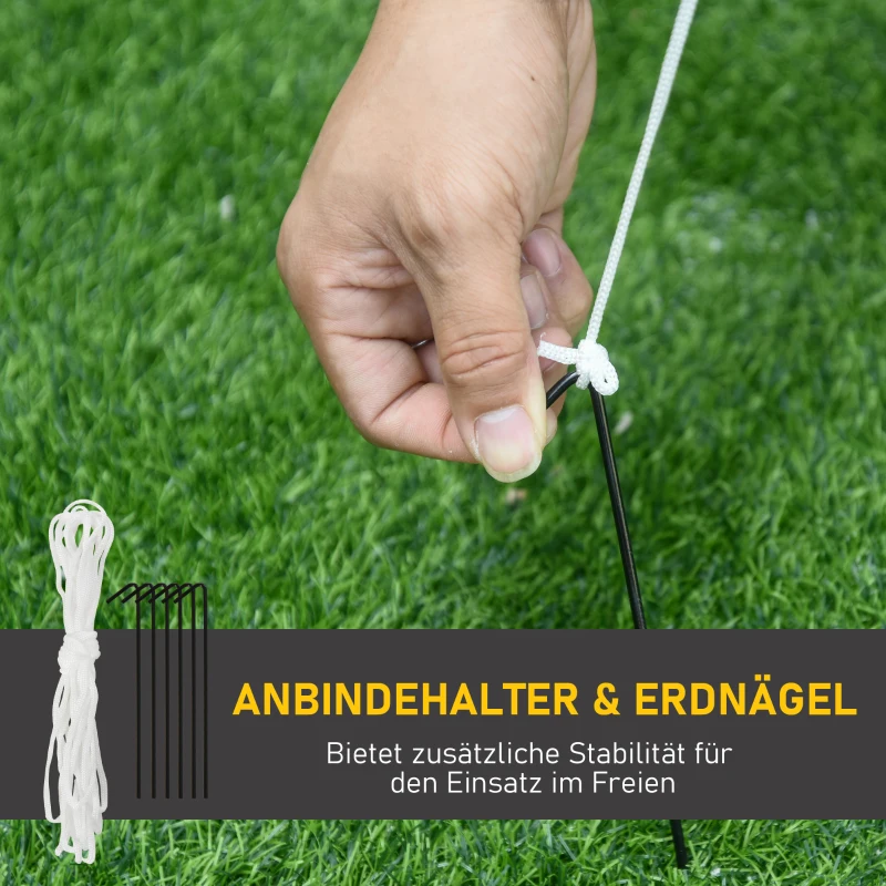 HOMCOM Opblaasbare Kerstman 2,4 m met LED – Zelfopblazend, Buiten & Binnen