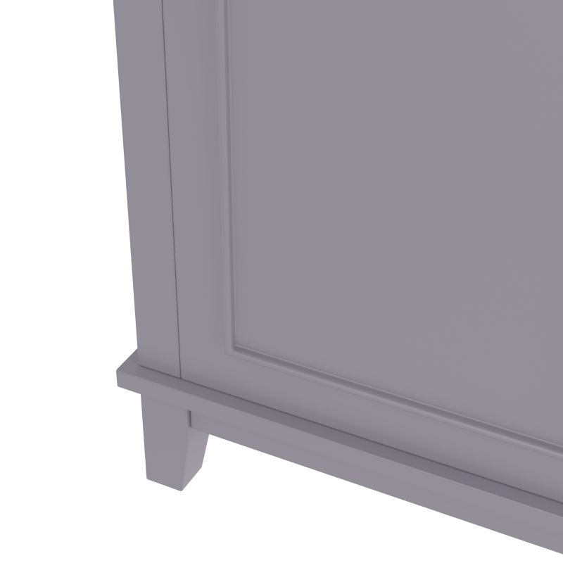 Badezimmerschrank mit Keramikwaschbecken und Stauraum 51x34 cm Grau