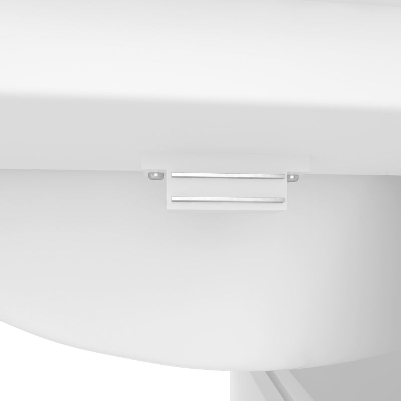 Bodenstehender Badezimmerschrank mit Waschbecken, vielfältiger Stauraum, 76 x 46 x 83,5 cm, Weiß