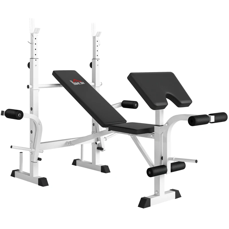 HOMCOM multifunctionele trainingsbank, verstelbare halterbank voor krachttraining