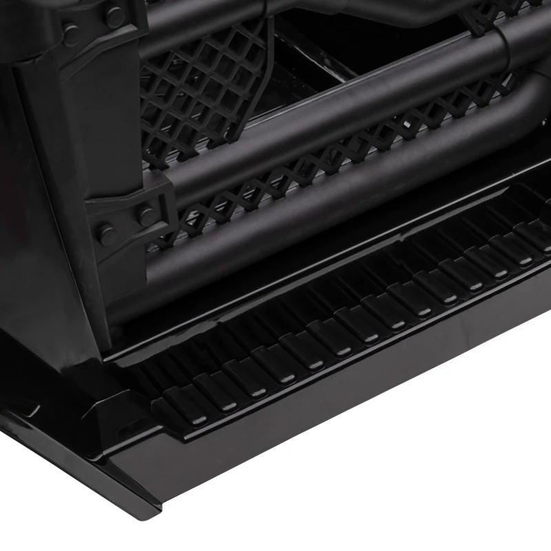 HOMCOM Carro Elétrico para Crianças com Bateria de 12V 2 Motores Controlo Remoto 2,4G Faróis Buzina Velocidade Ajustável 100x65x72 cm Preto