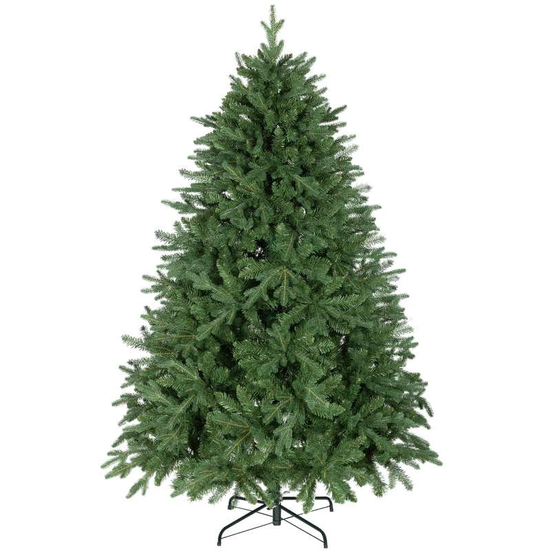 HOMCOM Kunstkerstboom 180 cm, dennenlook met 3026 uiteinden – voor binnen