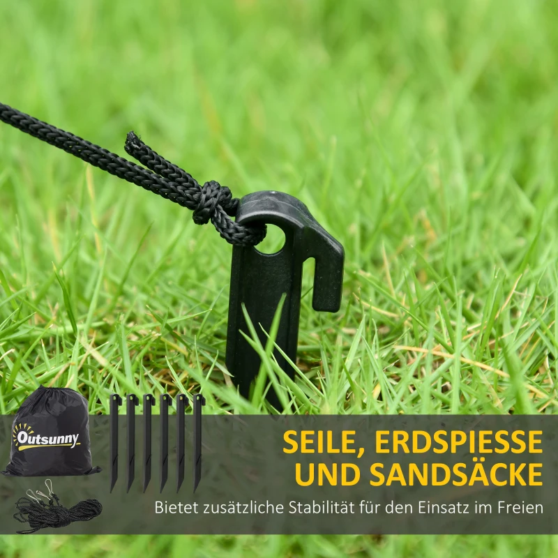 Outsunny Opblaasbare Halloween-decoratie, Sensenman, LED-lampen, ventilator, kabel(m-5)