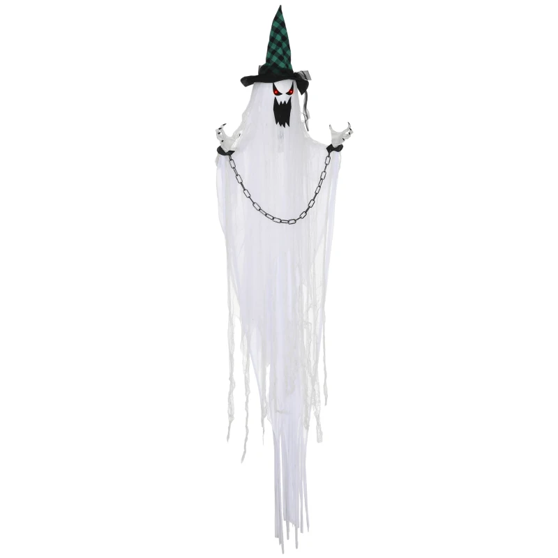 HOMCOM Geister-Dekoration für Halloween, Grusel-Heulen und Bewegung, batteriebetrieben(m-10)