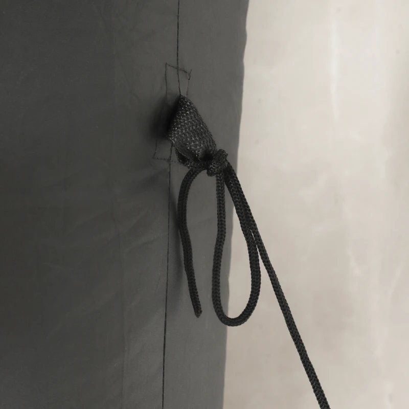 Outsunny Halloween-decoratie 3,70 m reusachtige dood met zeis met LED-verlichting lichtgevende luchtfiguur voor buiten