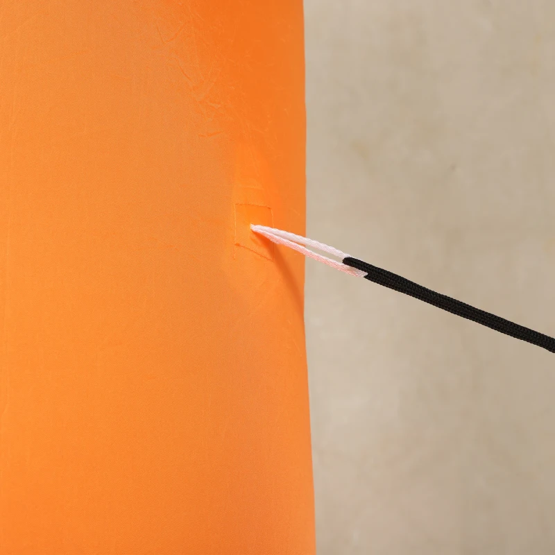 Outsunny Opblaasbare Halloween-boog, pompoenontwerp, LEDs, haringen, polyester