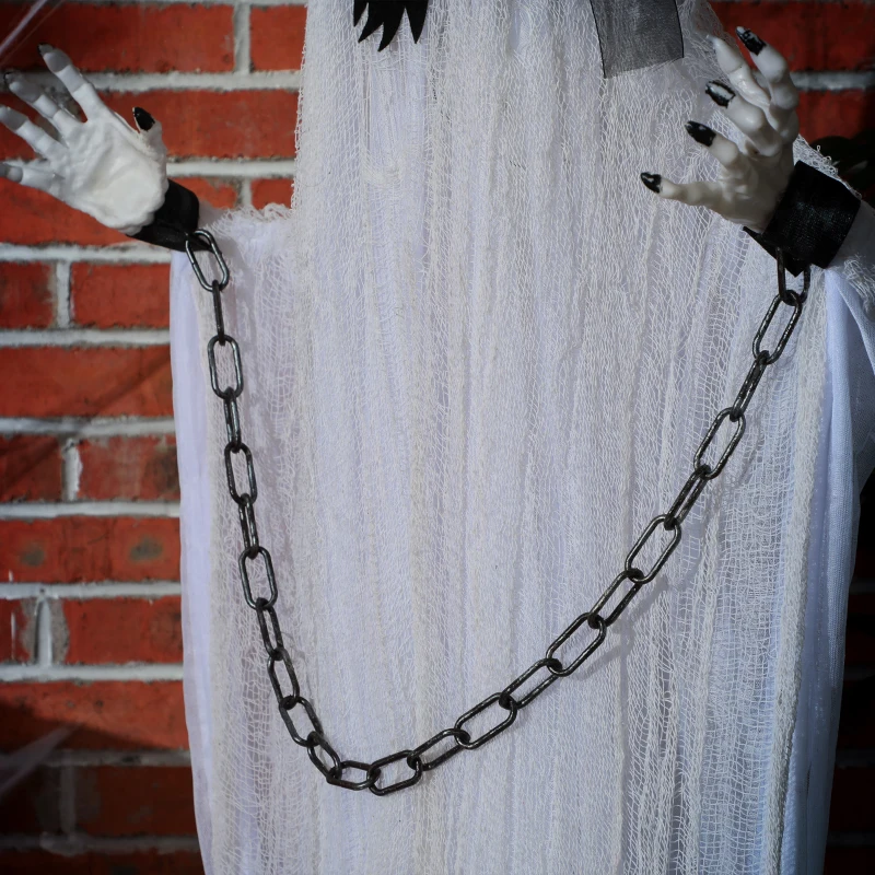 HOMCOM Geister-Dekoration für Halloween, Grusel-Heulen und Bewegung, batteriebetrieben(m-8)