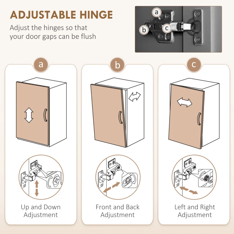 HOMCOM 180cm Freestanding Kitchen Cabinet, Modern Storage Cupboard with Open Countertop, Drawer and 6 Doors, Grey