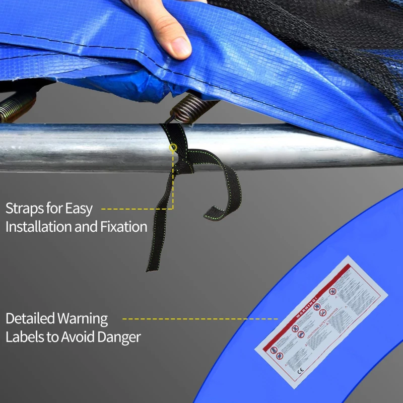 HOMCOM Invelis Bord de Protectie pentru Trambulina Elastica Gradina din PVC