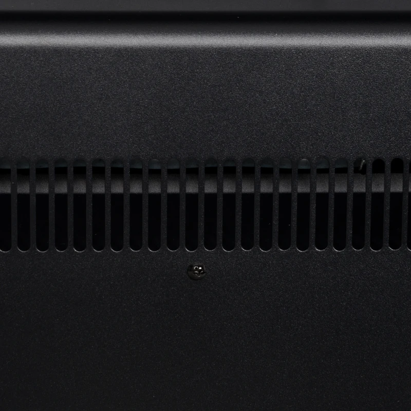 HOMCOM Cheminée électrique, effet de flammes 3D, 3 réglages, minuterie, télécommande, Blanc