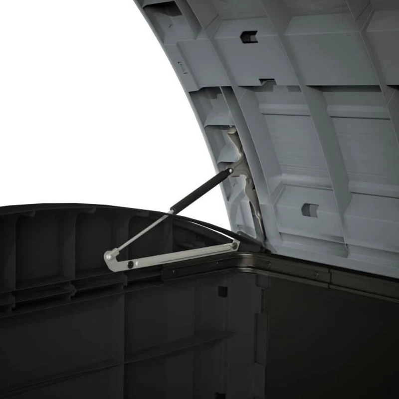 Coffre de rangement extérieur KETER en résine 2000 litres Noir et gris - Abri de stockage de jardin