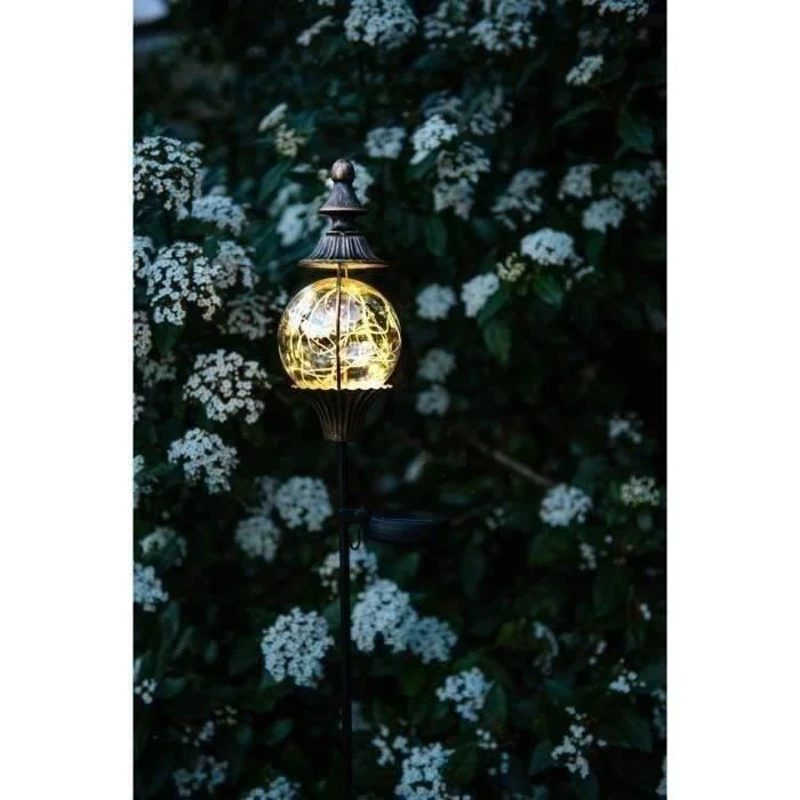 Lanterne solaire - GARDEN ID Royal - H91 cm - Autonomie 6-8h - Bontou on/off - Pile rechargeable AAA.