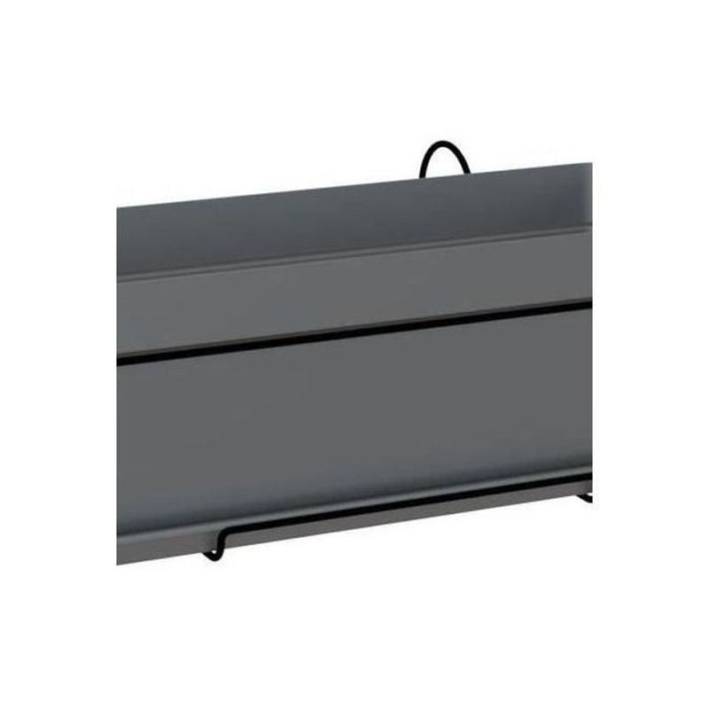 ARTEVASI Kit Jardiniere CAPRI - 50cm anthracite - 50,2 x 28,5 x h20,7 cm - 1,54L