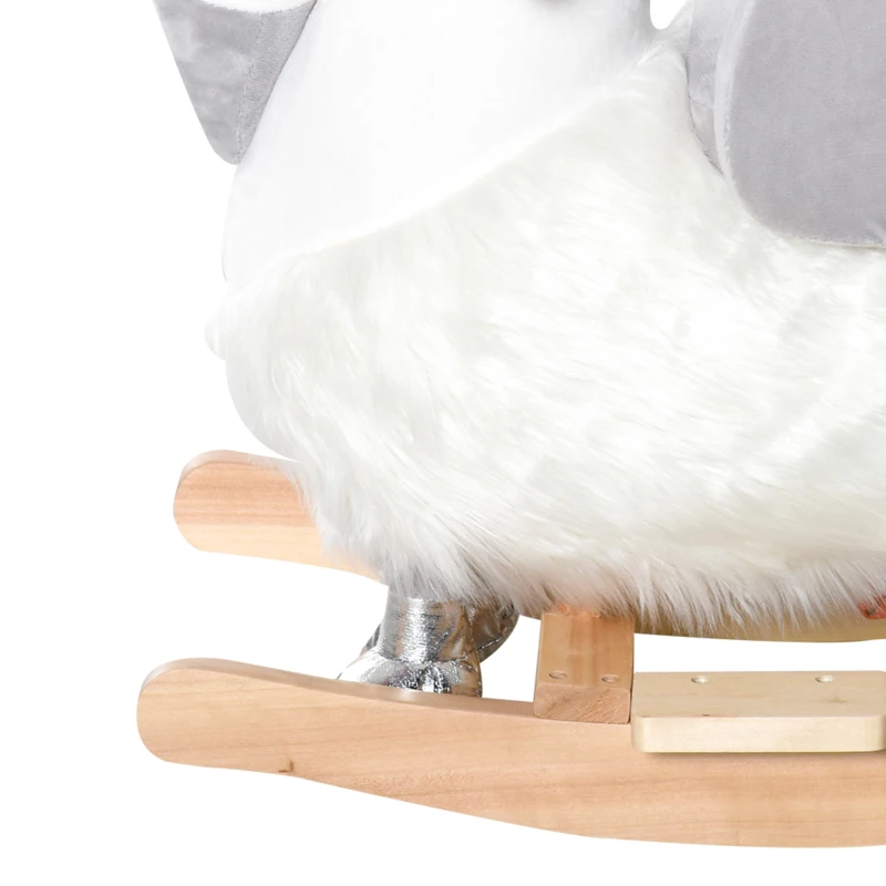 Homcom Calut Balansoar Stil Lebada – Cu Sunet si sezut Captusit 18–36 Luni