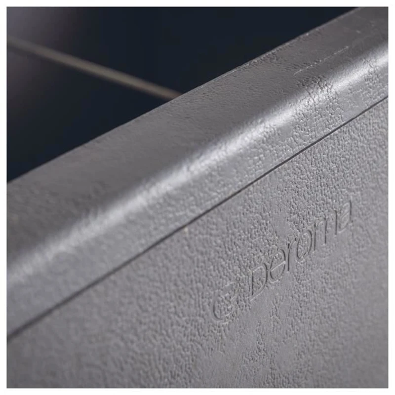 DEROMA Jardiniere Muret Cosmo - 78 x h39 cm - Perle - A réserve d'eau - Roulettes