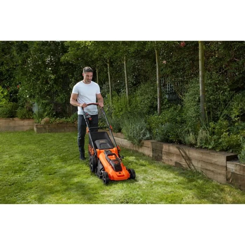 Tondeuse sans fil + 2 batterie 2Ah + chargeur - BLACK&DECKER - CLMA4820L2-QW - 36V - 48cm - Mulching, éjection latérale ou bac 50L