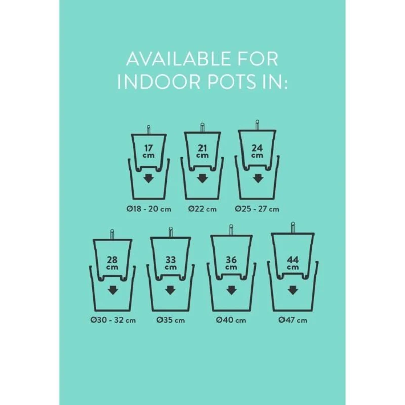 ELHO Pot a fleurs Self-watering Insert - Ø 33 x H 31 cm - Intérieur, accessoires - 100% recyclé - Noir