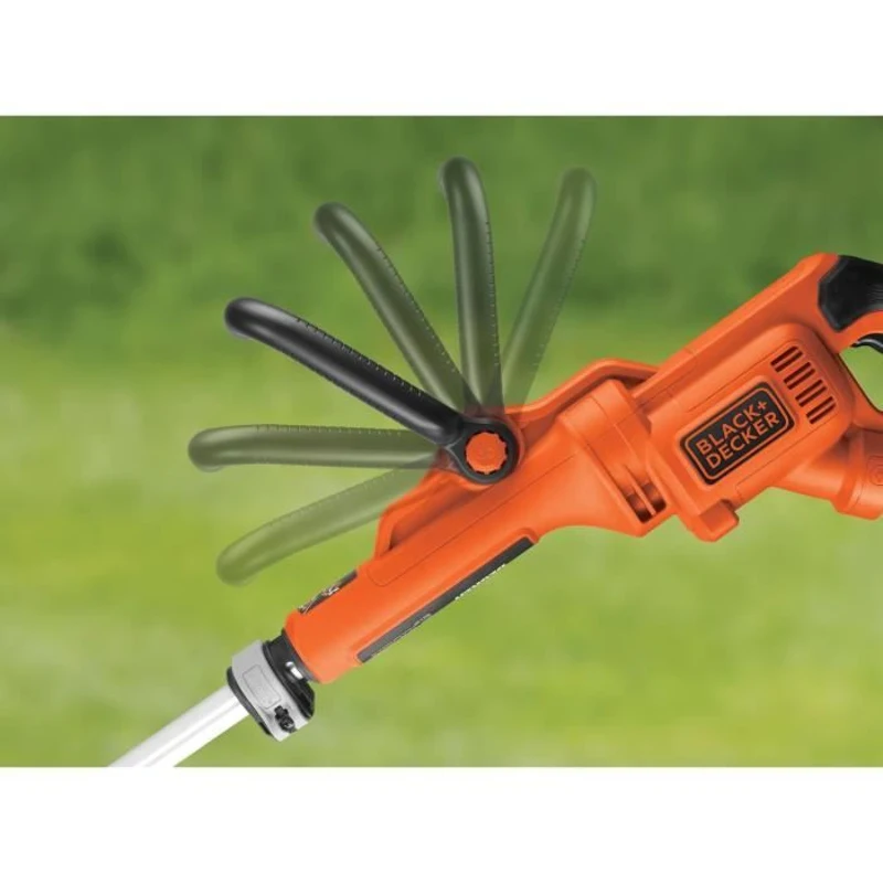 Coupe-bordure électrique BLACK+DECKER - GL8033-QS - 800W - 33 cm - Filaire - tete pivotante - tube télescopique