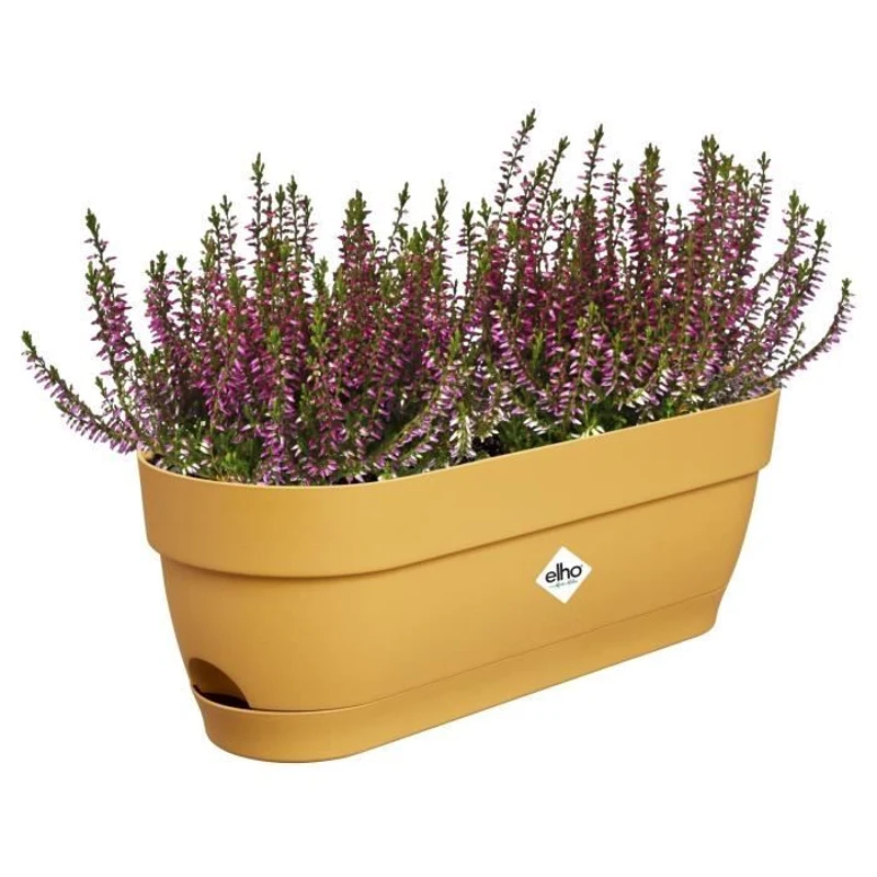 ELHO Balconniere ovale Vibia Campana - Plastique - Réservoir - 50 x 18,2 H 17 cm - Jaune Miel