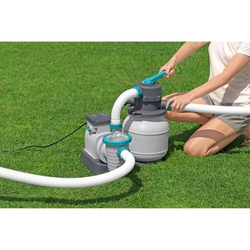 Filtre a sable / pompe de filtration pour piscine jusqu'a 42 m3- Bestway - 6 056 L/h - Avec préfiltre