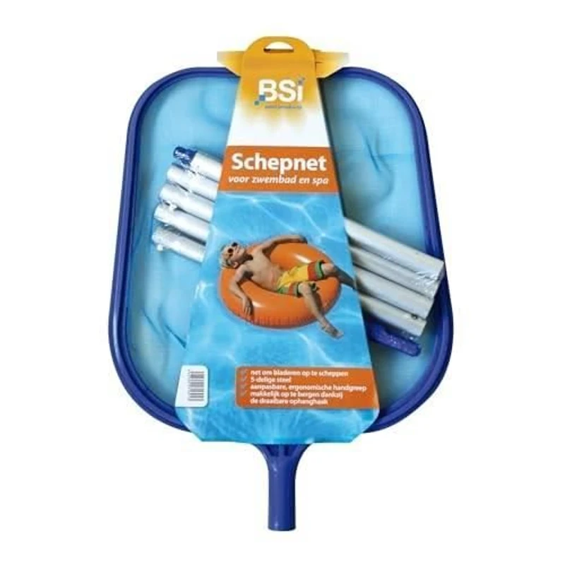 Epuisette - BSI - Epuisette de surface - Démontable - Pour ôter les feuilles et insectes - Pour piscine - 140cm