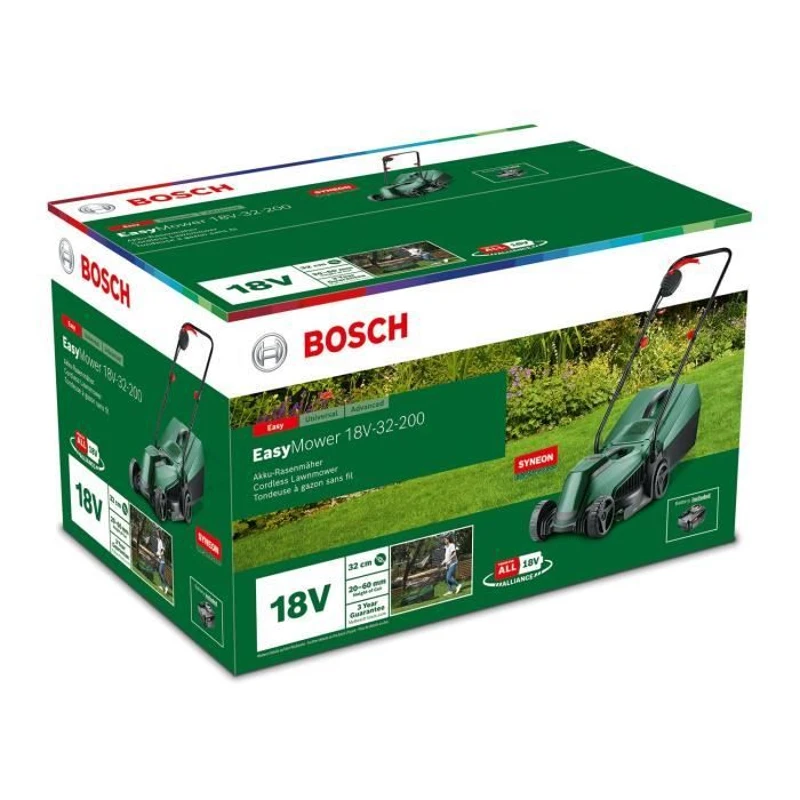Bosch Tondeuse EasyMower 18 - avec batterie 4Ah 18V - largeur de coupe 32 cm