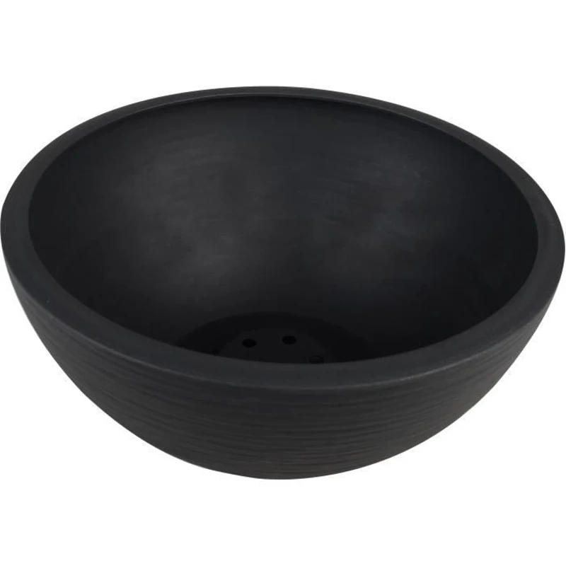 EDA Pot vasque GRAPHIT UP - 3,3L - Ø 25 cm x H 10 cm - Gris anthracite