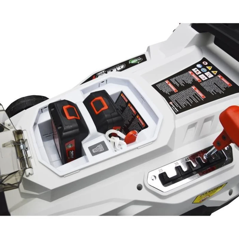 Tondeuse a batterie 37cm 40V - ELEM - TDE40V37-LI2BF - Fonction mulching - Moteur a induction