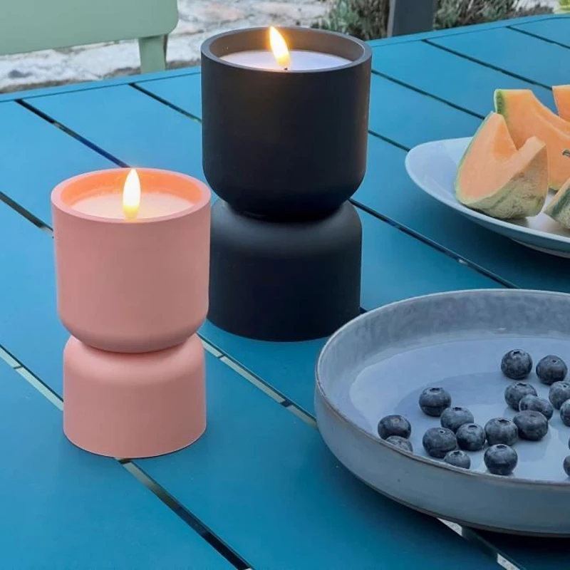 Lampe de table d'extérieur - BRILLIANT - LOVERE - Forme bougie - Plastique - 3 W - Terre cuite