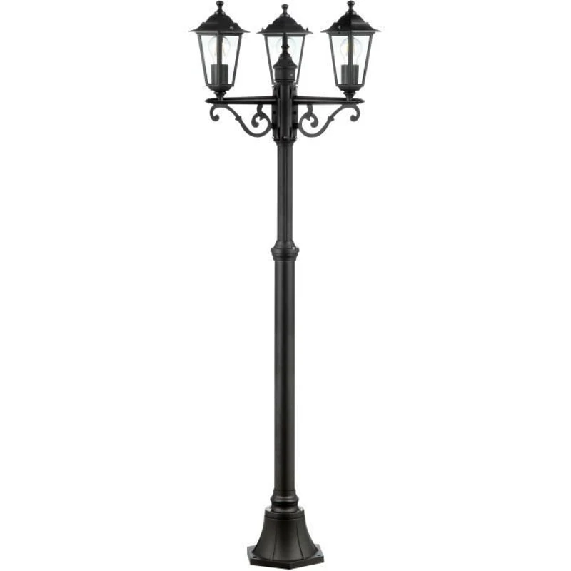 Lampadaire extérieur 3L CARLEEN - BRILLIANT - noir - métal/verre - 200x61cm - IP44