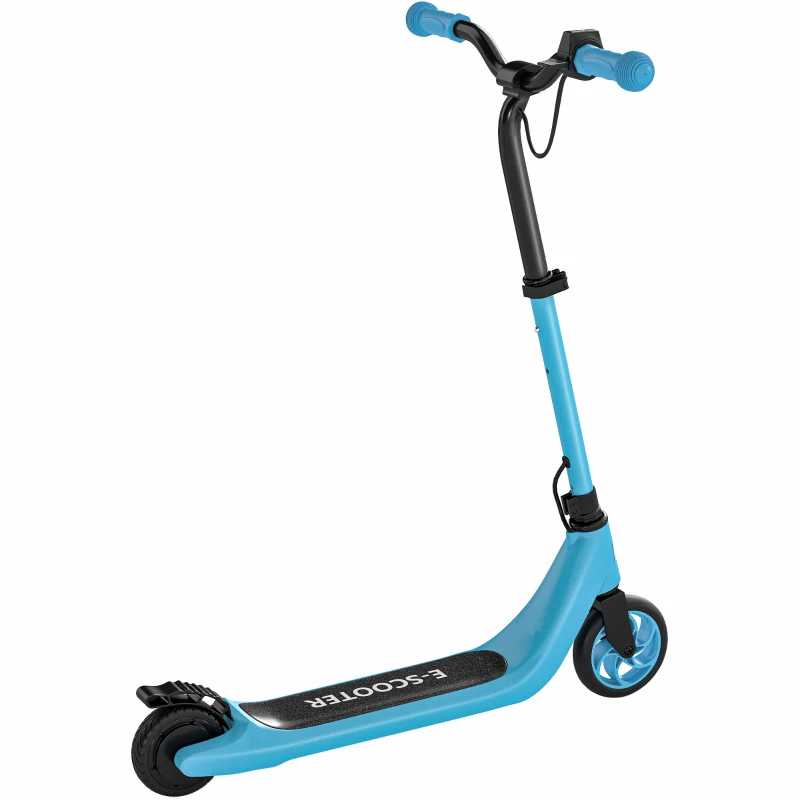 HOMCOM Kids Electric Scooter, Electric Scooters for Kids Ages 6+, 8 KM/H & 6 KM Lightweight E-Scooter, Adjustable Height, Rear Brake - Blue