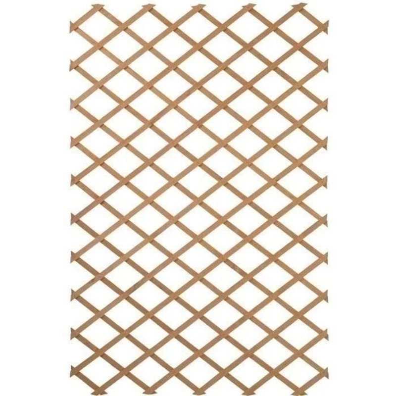 Nature Palissade de jardin 100 x 200 cm Bois Naturel 409346