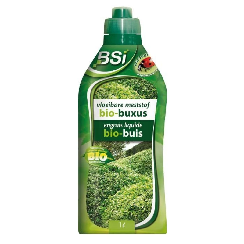 BSI - Engrais Organique - Liquide - Pour Buis - Stimule Et Donne De l'Eclat  - Avec Oligo-éléments 1L - UAB