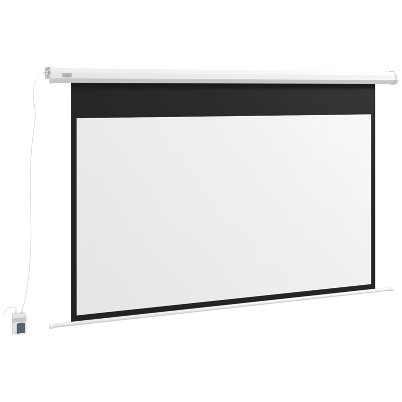 Homcom Ecran 84” Motorizat – 4K HD, Montare Perete sau Tavan