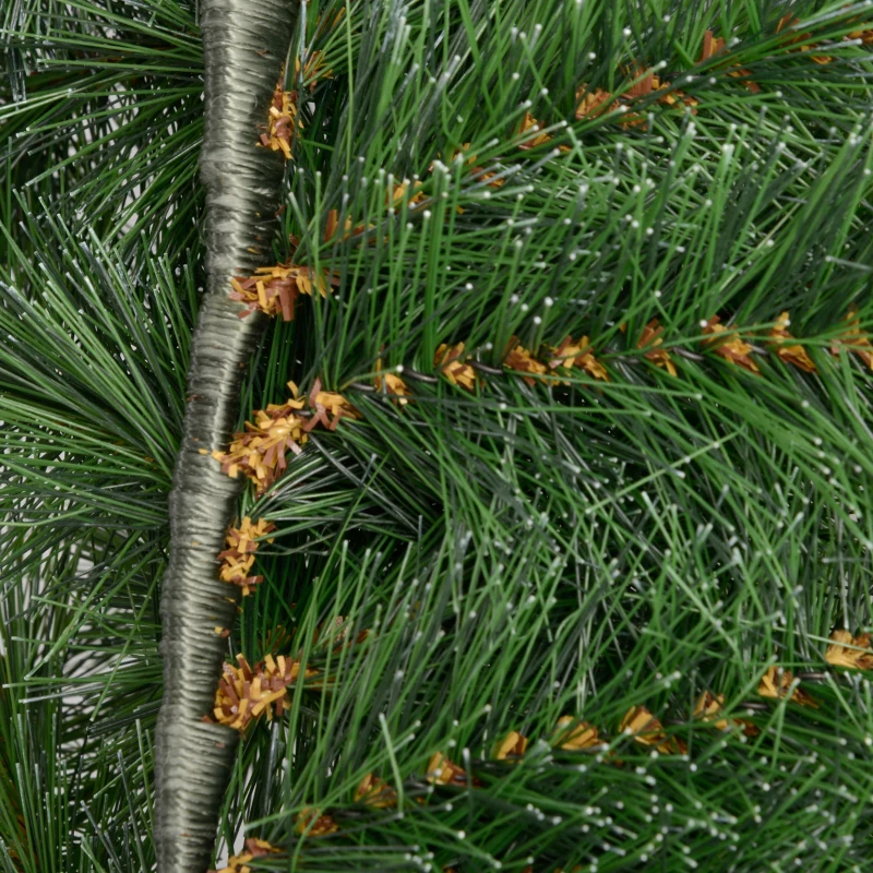HOMCOM 180 cm k Artificial Christmas Garland Floral Decoration with 160 Tips Green