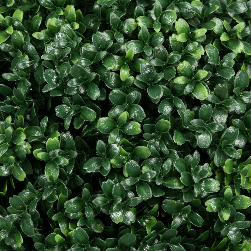 HOMCOM Artificial boxwood 2-pack, realistic, weatherproof, low-maintenance, 70 cm