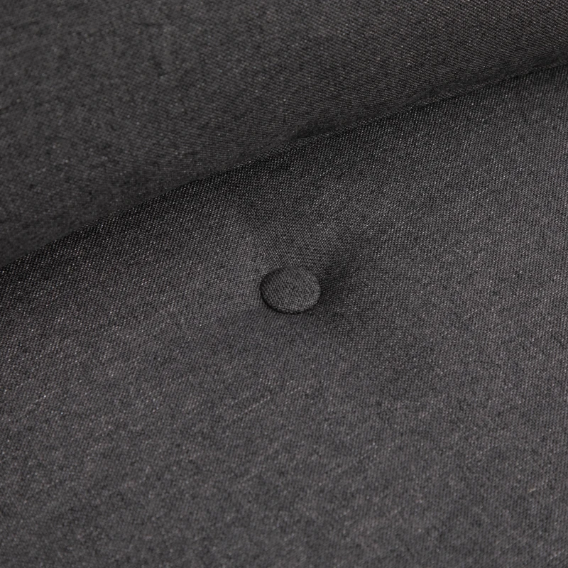 HOMCOM Floor chair folding mattress sleeping mat, 2-in-1 design, removable cushion, 60 x 80 x 56 cm, Dark Gray