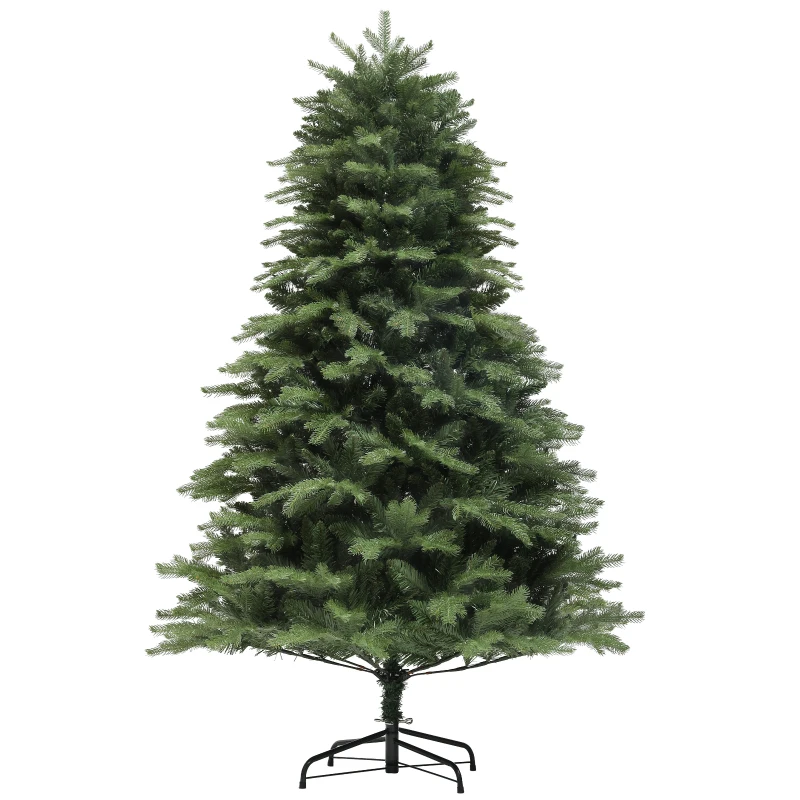 HOMCOM Christmas Tree, Alpine Fir, Lifelike, Wide & Lush, 180 x Φ105 cm, Green