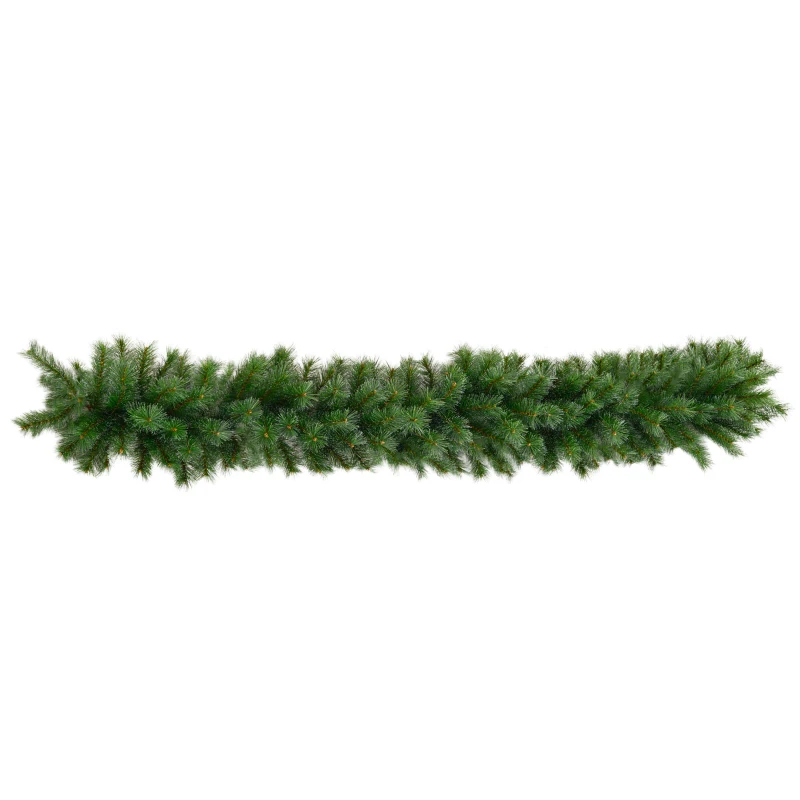 HOMCOM 180 cm k Artificial Christmas Garland Floral Decoration with 160 Tips Green