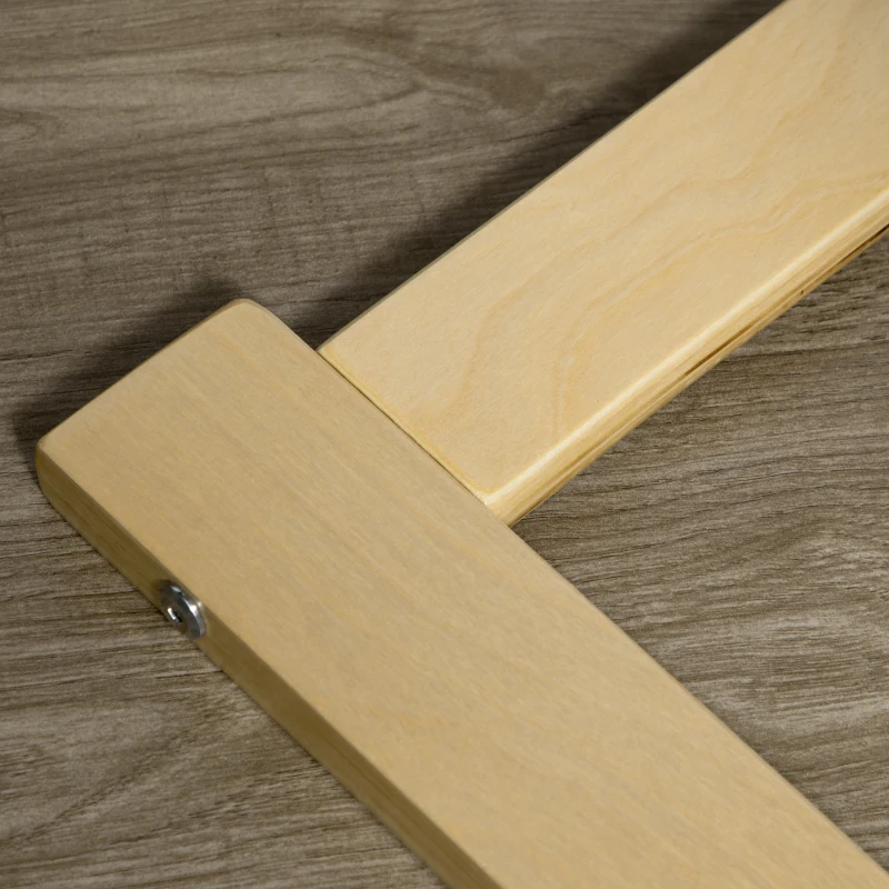 HOMCOM Armchair with Ottoman, Chair Set, Linen-Look, Solid Wood, Brown + Natural