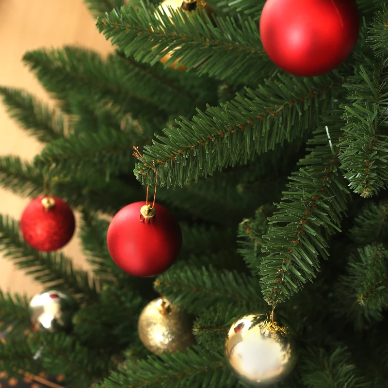 HOMCOM Christmas tree, Nordmann fir, lifelike, wide & lush, 180 x Φ120 cm, Green