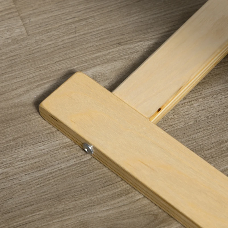 HOMCOM Recliner, lounger, adjustable footrest, cushion, wood+black, 66.5 x 94 x 100 cm