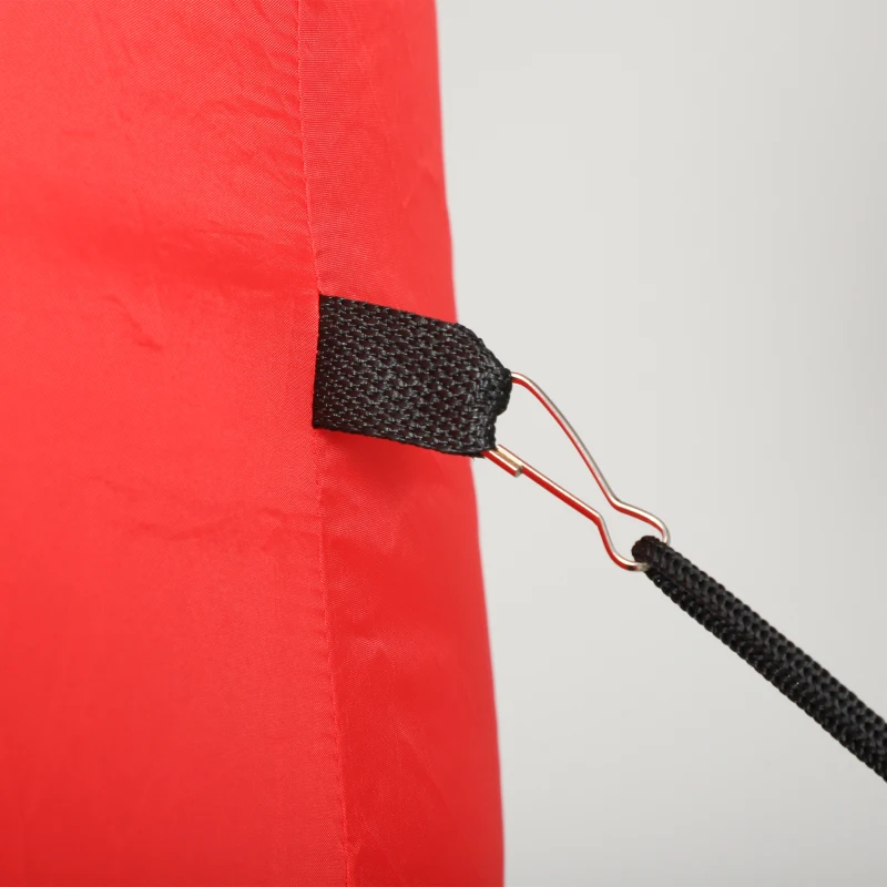 Outsunny 9ft/275 cm Christmas Inflatable Santa with Bear Sack, Giant Christmas Blow Up Decoration with Built-in LED Lights for Garden, Indoor Outdoor Home Decor