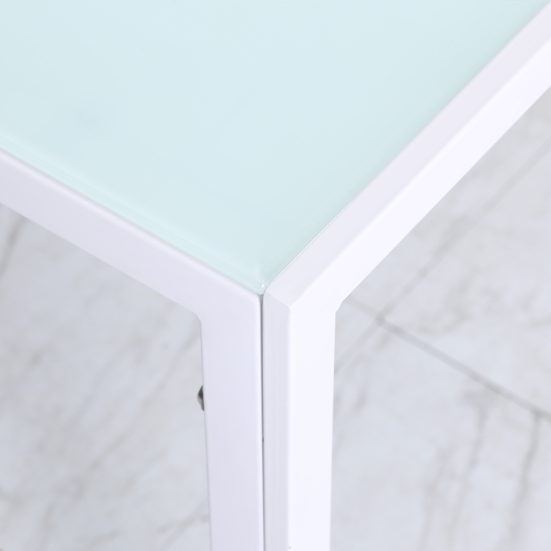 HOMCOM Stół jadalny Stół kuchenny duży stół, nowoczesny design, 120 cm x 60 cm x 75 cm, Biały